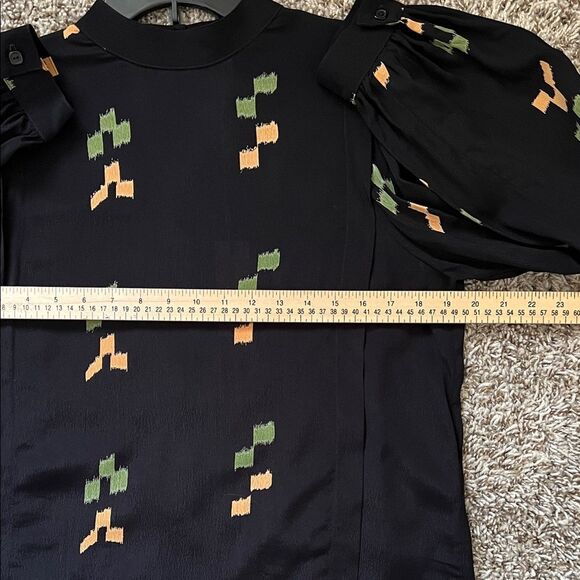 NWT Rachel Pally Rayon Silvia Top Black Long Sleeves in Size M - Picture 11 of 16